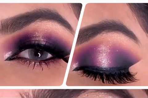 purple eye makeup tutorial 😍