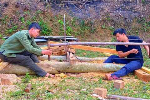 Younger brother came to help me build a small carpentry workshop, Great gift from my Younger brother