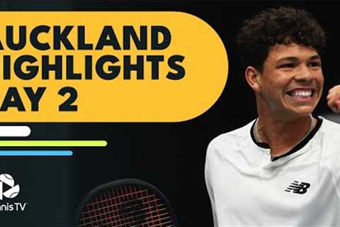 Shelton Faces Baez; Humbert, Isner &amp; More In Action | Auckland 2023 Day 2 Highlights
