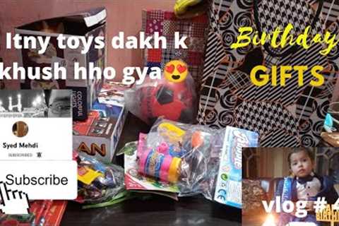 unboxing the birthday gifts | ali ko kiya kiya presents mily 😘