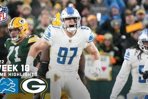 Detroit Lions vs. Green Bay Packers | 2022 Week 18 Game Highlights
