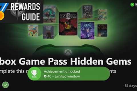 Xbox Game Pass Hidden Gems Punch Card Guide for Microsoft Rewards on Xbox - Unlock and Achievement