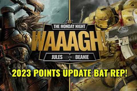 NEW YEAR NEW MREENS! Space Wolves Vs Imperial Fists 2023 NEW POINTS UPDATE!