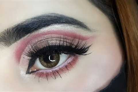 Full cut crease party eye makeup tutorial || easy party eye makeup