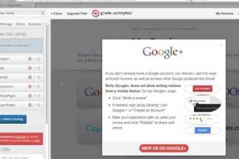 Quick Demo of Grade.us Review Marketing Platform
