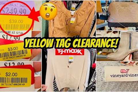 🤩 TJ MAXX 🟨 YELLOW TAG CLEARANCE ‼️ SHOP WITH ME FOR HANDBAGS SHOES &amp; CLOTHING 🟨 NEW FINDS..