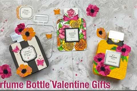 Girly Perfume Bottle Valentine Favors &amp; Gift Card Holders
