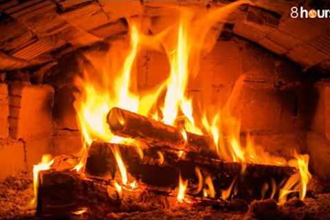 Cozy Fireplace atmosphere helps you relax, reduce stress (8 Hours No music)