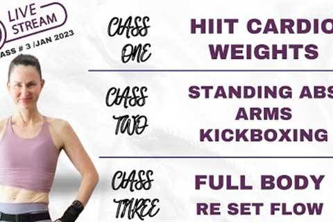 Virtual Workout Classes Free # 3 (2023) ➡️Classes Time Stamped In Description Box Below ➡️3 Classes
