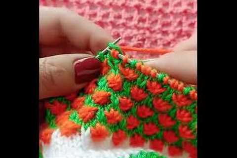 easy knitting guide for beginners -  easy knitting steps for beginners #Shorts