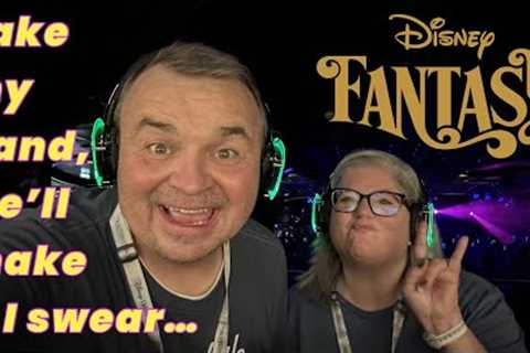 Disney Fantasy Cruise Ship: Day 2 (Silent Disco Party, Food, Captain’s Reception, Disney Characters)