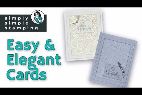 🔴 How To Make Easy And Elegant Handmade Sympathy Cards Quickly