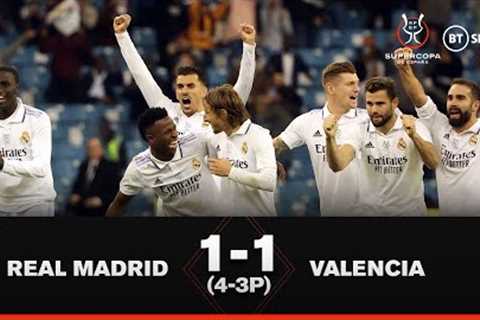 Real Madrid vs Valencia (1-1, 4-3p) | Courtois the hero | Supercopa de España Highlights