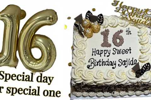 My super sweet 16 birthday party | Birthday decorations | Birthday gifts | Sajida's World |