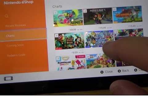 Nintendo Switch: How To buy a Game from Nintendo eShop for beginners.