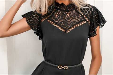New party Black Dress Ideas Stylish 🖤 #fashion #dress