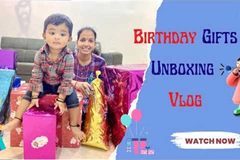 Birthday Gifts unboxing Vlog 🎁 #youtube #trending #vlog #birthday #family #trend #celebration #gift