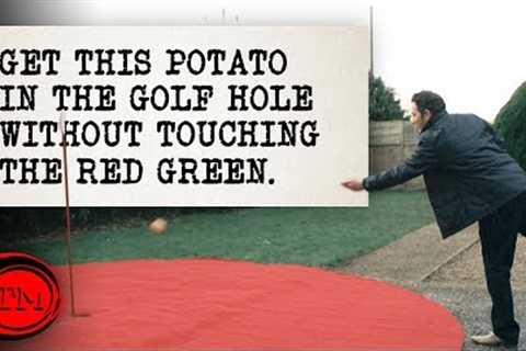 Get This Potato In The Golf Hole Without Touching The Green - FULL TASK