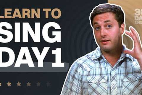 First Singing Lesson - Day 1 - Beginner Vocal Lesson | 30 Day Singer