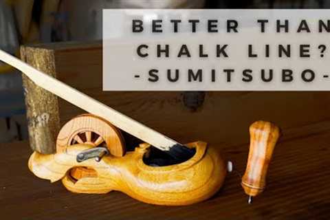 Better Than a Chalk Line? | How to set up and use a Sumitsubo | Japanese Carpentry Tools