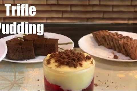 Custard Pudding | Trifle Custard Pudding|Chocolate Pudding |How To Make Custard Recipe |Easy Dessert