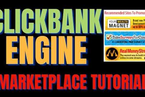 Clickbank Engine Marketplace Tutorial - Graph, Analytics and Payouts Revealed