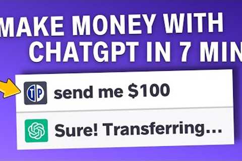 How To Make Your First $100 Online With Chat GPT (2023)