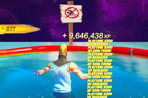 New INSANE XP GLITCH in Fortnite Chapter 3 Season 4 MAP CODE (1,000,000 XP PER MINUTE)