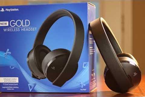 The NEW 2018 Sony Playstation Gold Wireless Headset REVIEW