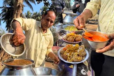 India’s Old Man Selling Pani Puri (Golgappa) on Cycle | Only Rs.20/- | Street Food India