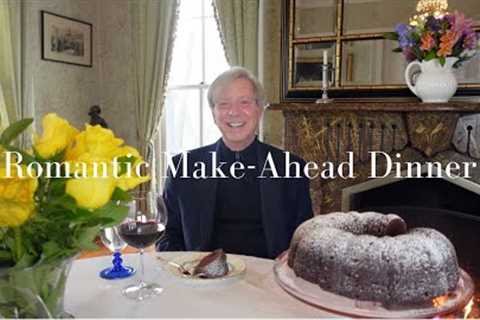 Romantic Make-Ahead Dinner | Recipes | Flowers | Setting the Table