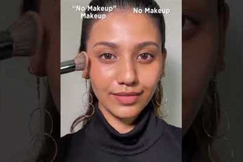 The No Makeup Makeup Look Vs No Makeup | How To Pull Off The No Makeup Look | Nykaa #shorts
