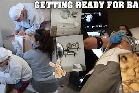 Preparing For The Baby | shopping, building his furniture, OB appointment + ultrasound
