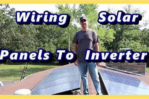 Wiring Solar Panels To Inverter  /  Wiring Solar Panel - Phocos Inverter