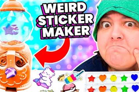 The WORST WEIRD Japanese Sticker Maker Machine