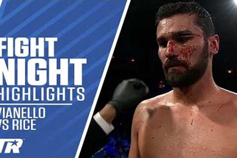 The Chaotic Ending to the Vianello vs Rice Fight | Vianello Gets Cut &amp; then Craziness Begin