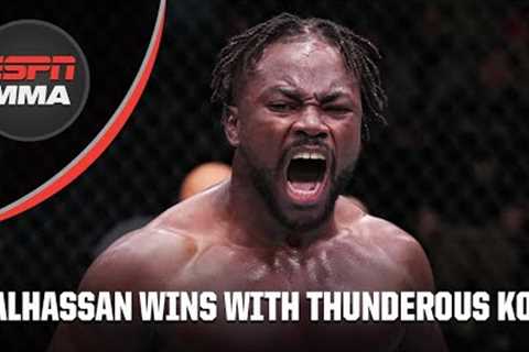 Abdul Razak Alhassan with the POWERFUL knockout at #UFCVegas67 | ESPN MMA