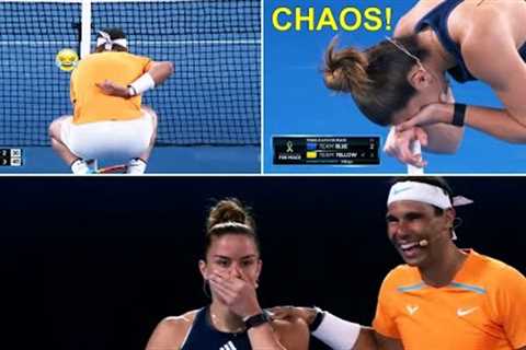 When You Fail To Successfully Script A Tennis Exhibition Match (Nadal/Sakkari/Dimitrov/Yastremska)