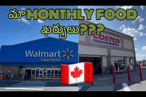 GROCERY SHOPPING &amp; EXPENSES IN CANADA 🇨🇦 | GUNAVANTHUDU | TELUGU VLOGS CANADA