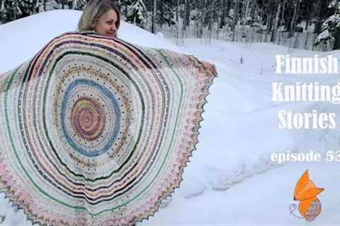 Finnish Knitting Stories - Episode 53: Anthology Throw, scrappy mug rug and new cast-on