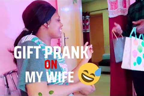 Gift PRANK on my wife😅 #prank  #coupleprank