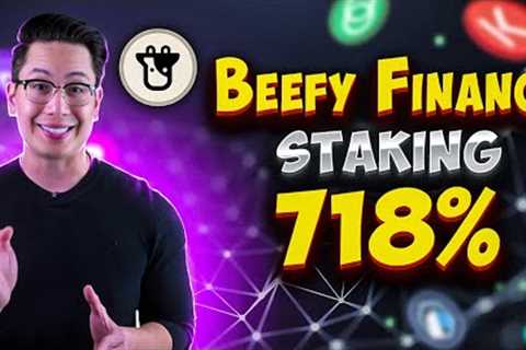 THE MOST PROFITABLE BEEFY FINANCE coin STAKING at 718% 🚀 beefy finance yield farming
