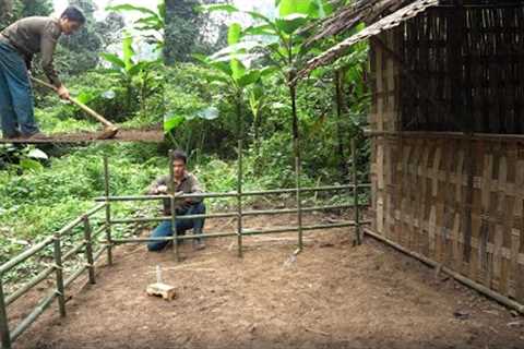 New Shelter, Complete the Yard, find food in the forest - Survival Skills | Part 9