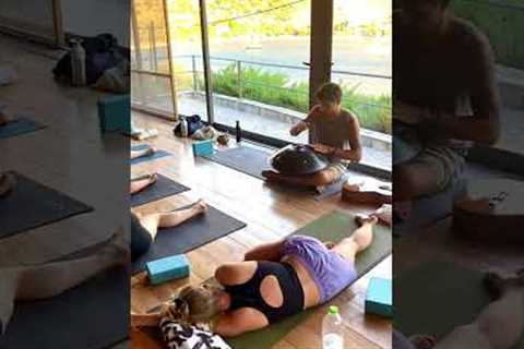 Restorative Yoga with hand drum sounds