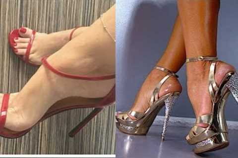 Latest Stylish Party Wear   Heel Sandal Shoes  For Ladies Footwear collection