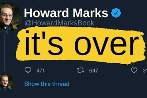 Howard Marks: A Once In 25 Year Stock Market Event Is Beginning