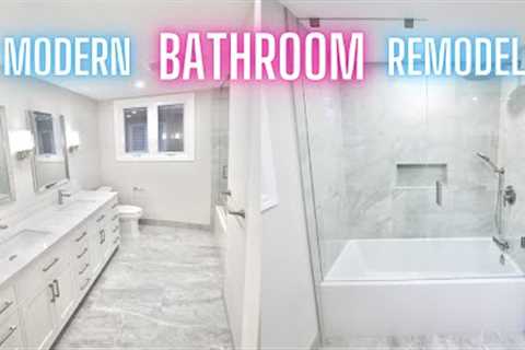 Modern Bathroom Remodel - How to DIY - Renovation