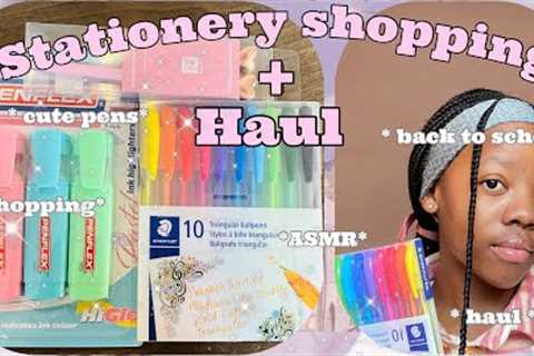 Stationery shopping + haul | ASMR * back to school talk* :)