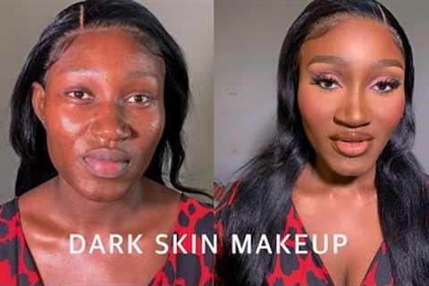 STEP BY STEP DARK SKIN MAKEUP TUTORIAL  💄
