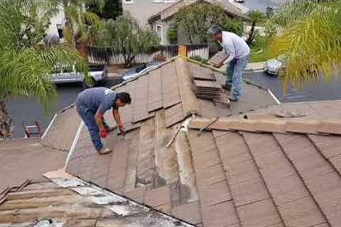 Tile Roof Leak Repair of a Valley - Roofing in Rancho Santa Margarita, CA